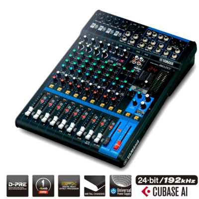 Consola de mezcla, 12ch, efectos, USB, compresor. MG12XU. YAMAHA.