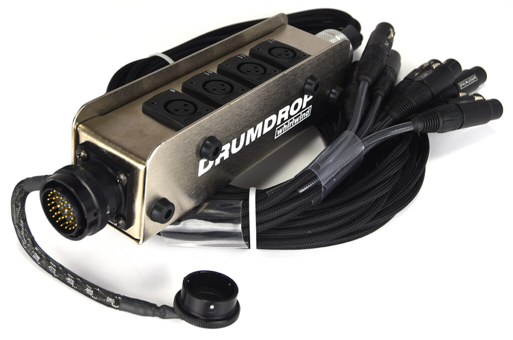 DRUMDROP Box 12ch, con conector W1 macho. WHIRLWIND DRUMDROPM LucesPRO
